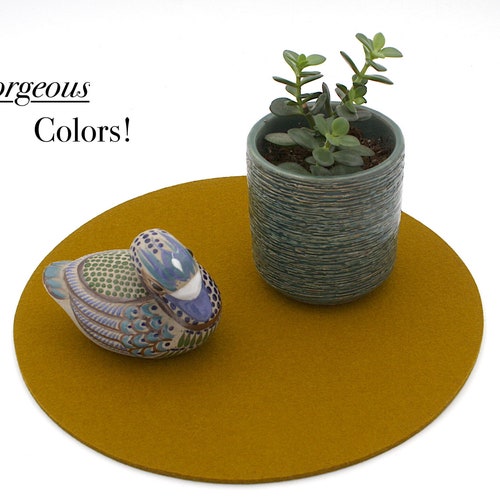 13 X 9.25 Table Protector Wool Felt Mat 5mm Thick Etsy
