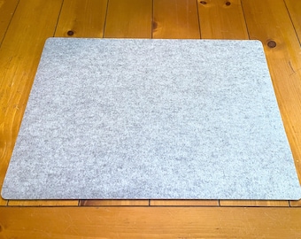 16.75 Inch x 22.75 Inch 5mm Thick Merino Wool Felt Nightstand Cover Bedside Table Mat Dresser Pad