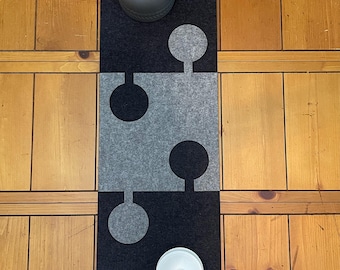 NEW! Merino Wool Felt Table Runner Modern, Modular, Adjustable