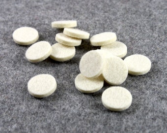 Merino Wool Felt Diffuser Refill Pads: 17mm Round Circles