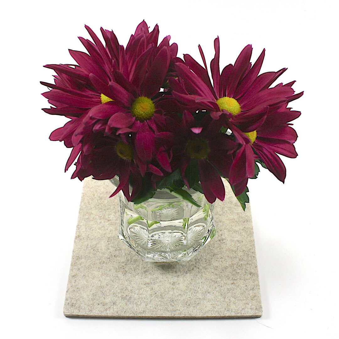 6 Square Wool Felt Table Protector Mat 5mm Thick Virgin Etsy