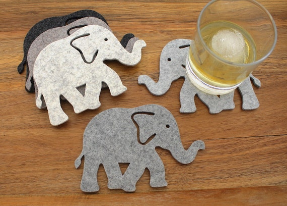 Elephant best sale drink coasters