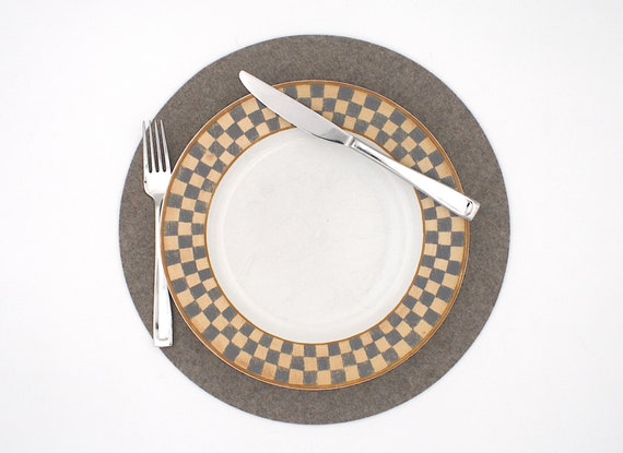 Wool Felt Placemat: 3mm Thick Virgin Merino Table Decor