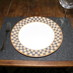 12&quot; X 17&quot; 3mm Thick Rectangle Tabletop Felt Placemats in  Virgin Merino Wool