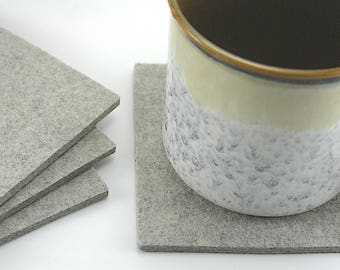 5 Inch Square Large Wool Felt Desk Coasters