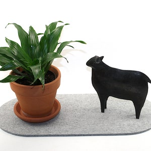 Merino Wool Felt Mat Table Protector Pad- 15&quot; x 6 13/16&quot;