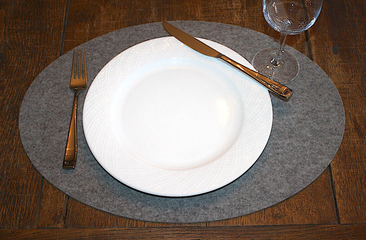 Oval Felt Placemats in 3mm Thick Virgin Merino Wool Large Etsy