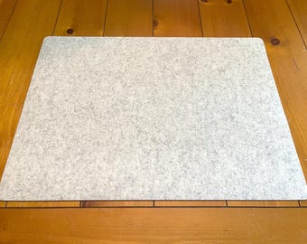16.75 Inch x 22.75 Inch  Merino Wool Felt Nightstand Mat