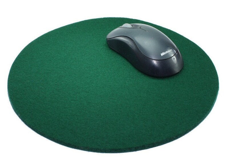 10 Round Wool Felt Mouse Pad Etsy