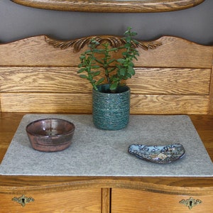 16&quot; x 20&quot; x 3mm Thick Merino Wool Felt Dresser Mat and Laptop Pad