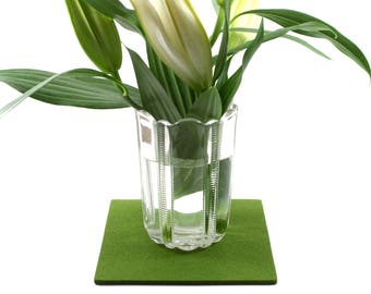 7" Square Merino Wool Felt Mat: Eco-Friendly Table Protector