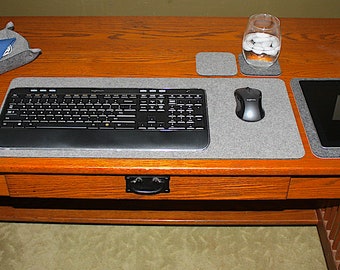 5mm Thick Merino Wool Felt Desk Set Keyboard Pad