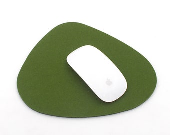 3mm Thick Merino Wool Felt Mousepad Mid Century Modern Retro Design