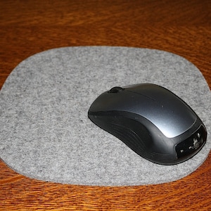 Cobblestones II Computer Mouse Pad Merino Wool Felt Desktop Organic Shape Mousepad 5mm Thick Eco friendly Desk Office Decor Accessory