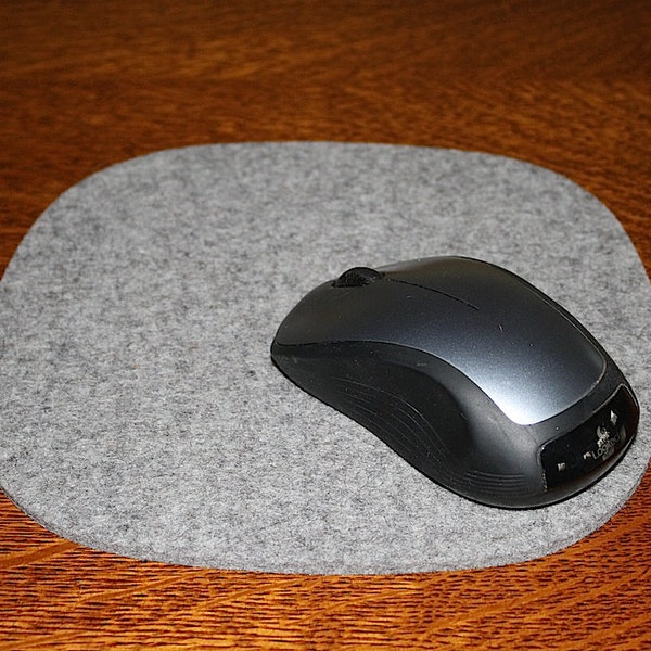 Cobblestones II Computer Mouse Pad Merino Wool Felt Desktop Organic Shape Mousepad 5mm Thick Eco friendly Desk Office Decor Accessory