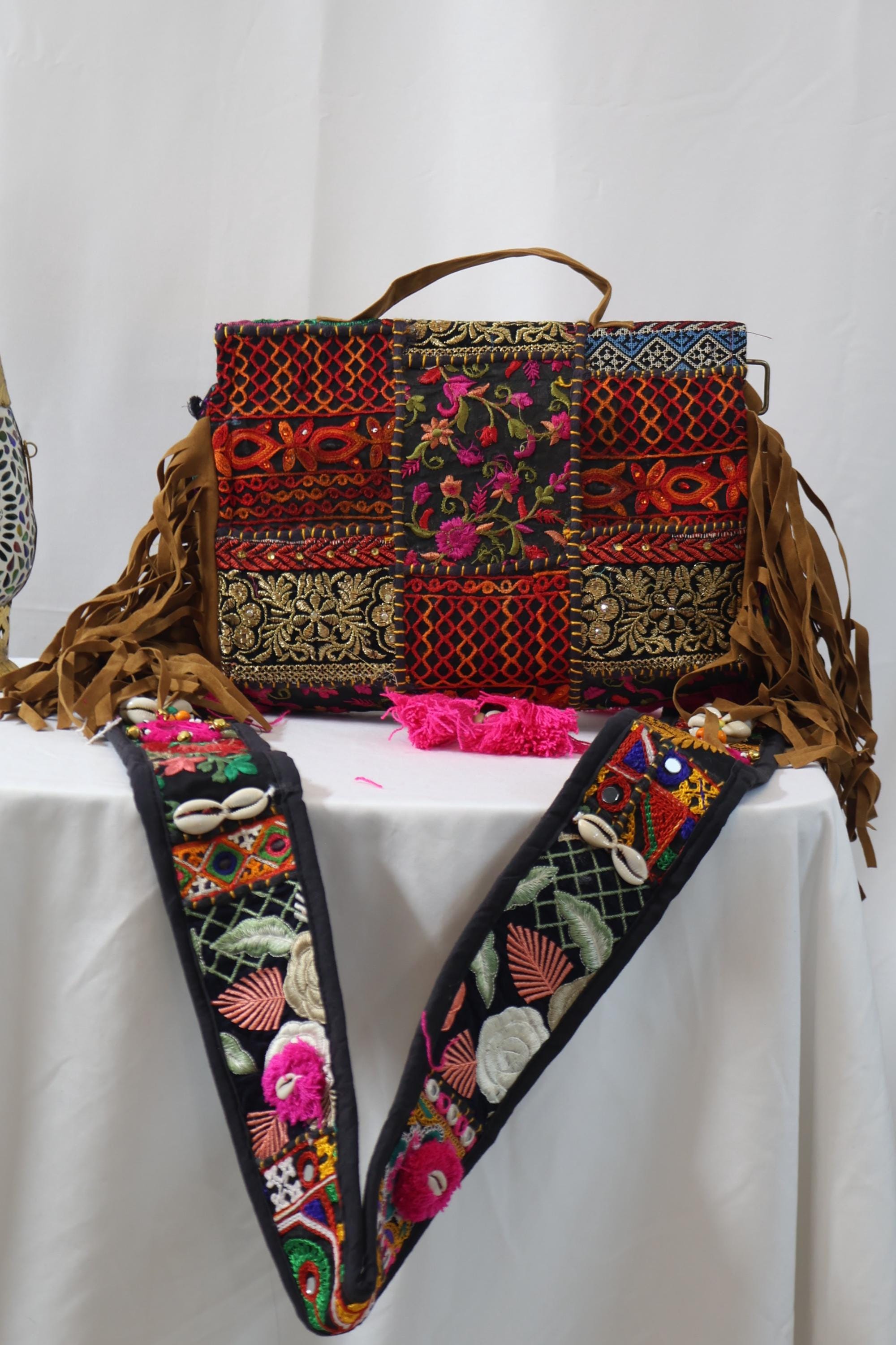 Boho Bags With Shells (heavy Belt) | Afghan Bags | Banjara Bag ...