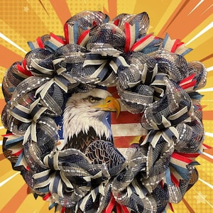 Patriotic Eagle Wreath