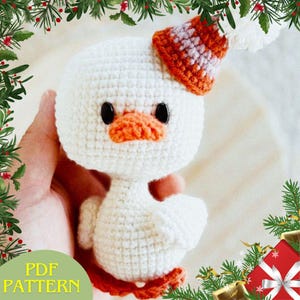 Christmas Duck Amigurumi Crochet Pattern (PDF Pattern)