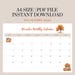 Printable Monthly Planner for November 2024 Fall Themed Monthly Planner ...
