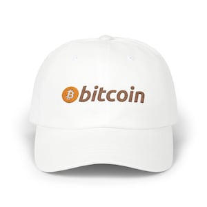 Bitcoin BTC Classic Dad Cap - Cryptocurrency Apparel, Blockchain Art, Gift