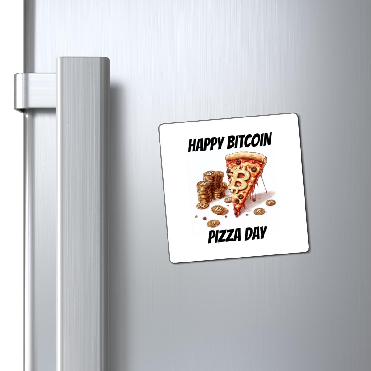 Happy Bitcoin Pizza Day Magnet - BTC, Cryptocurrency Decor, Blockchain Art,  Holiday Gift - Etsy