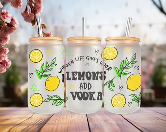 Lemonade Frosted Tumblers Gift Friend Motivational Inspirational coffee cup