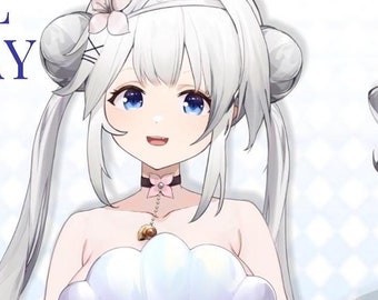 Luna Blossom, modelo Vtuber Live2D – Doble color de pelo, lista para transmitir