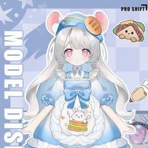 Hamster Girl VTuber Model | Live2D, Fully Rigged for Streamers