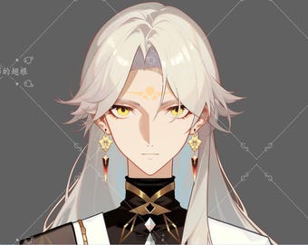 Male VTuber Live2D Model Base – Fully Layered PSD with Separated Skin and Outfit | Unrigged Premade Character Design