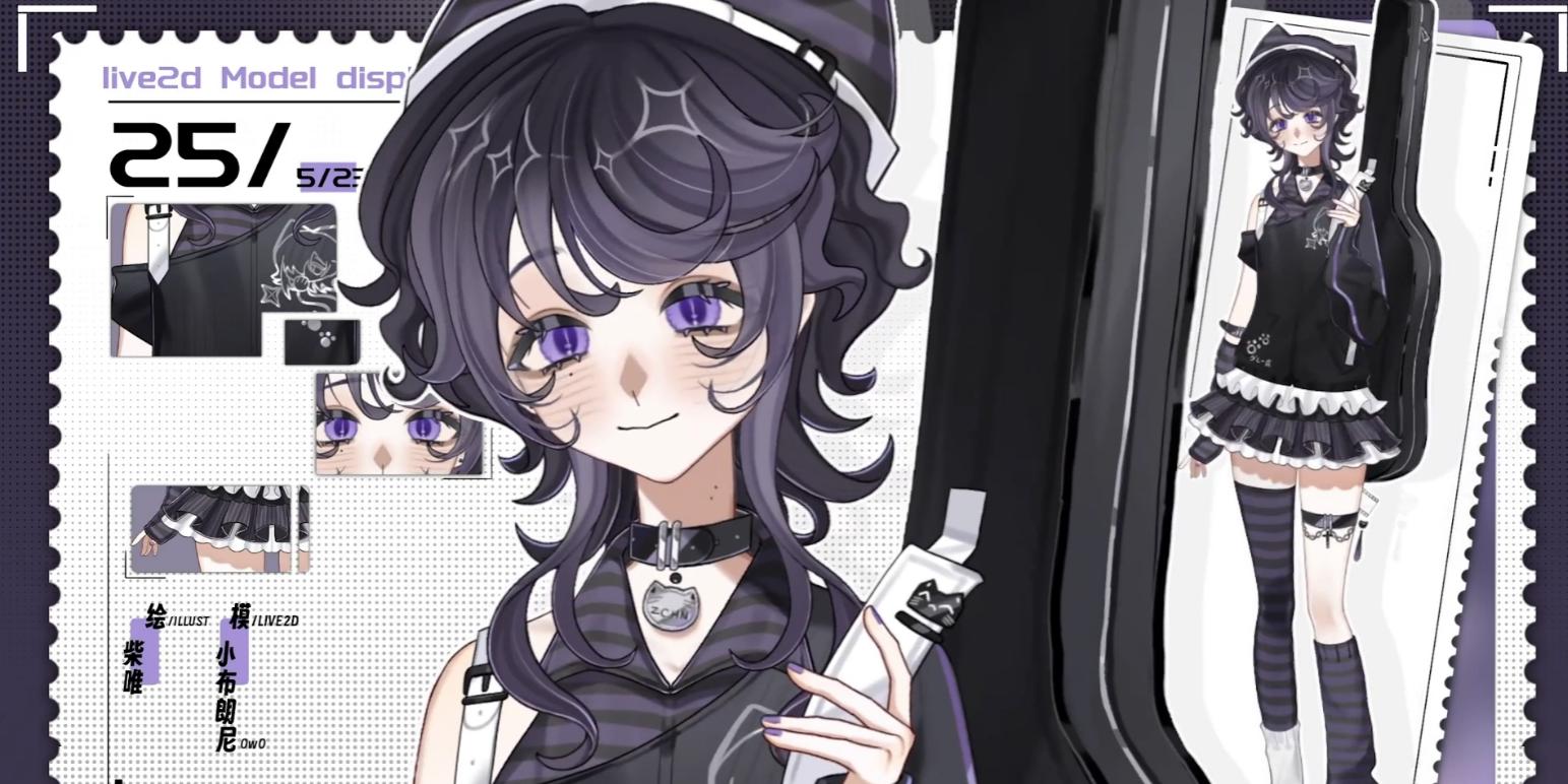 Mari Fujiki Live2d Vtuber Model – Gothic Rocker, Full Body Rig - Etsy UK