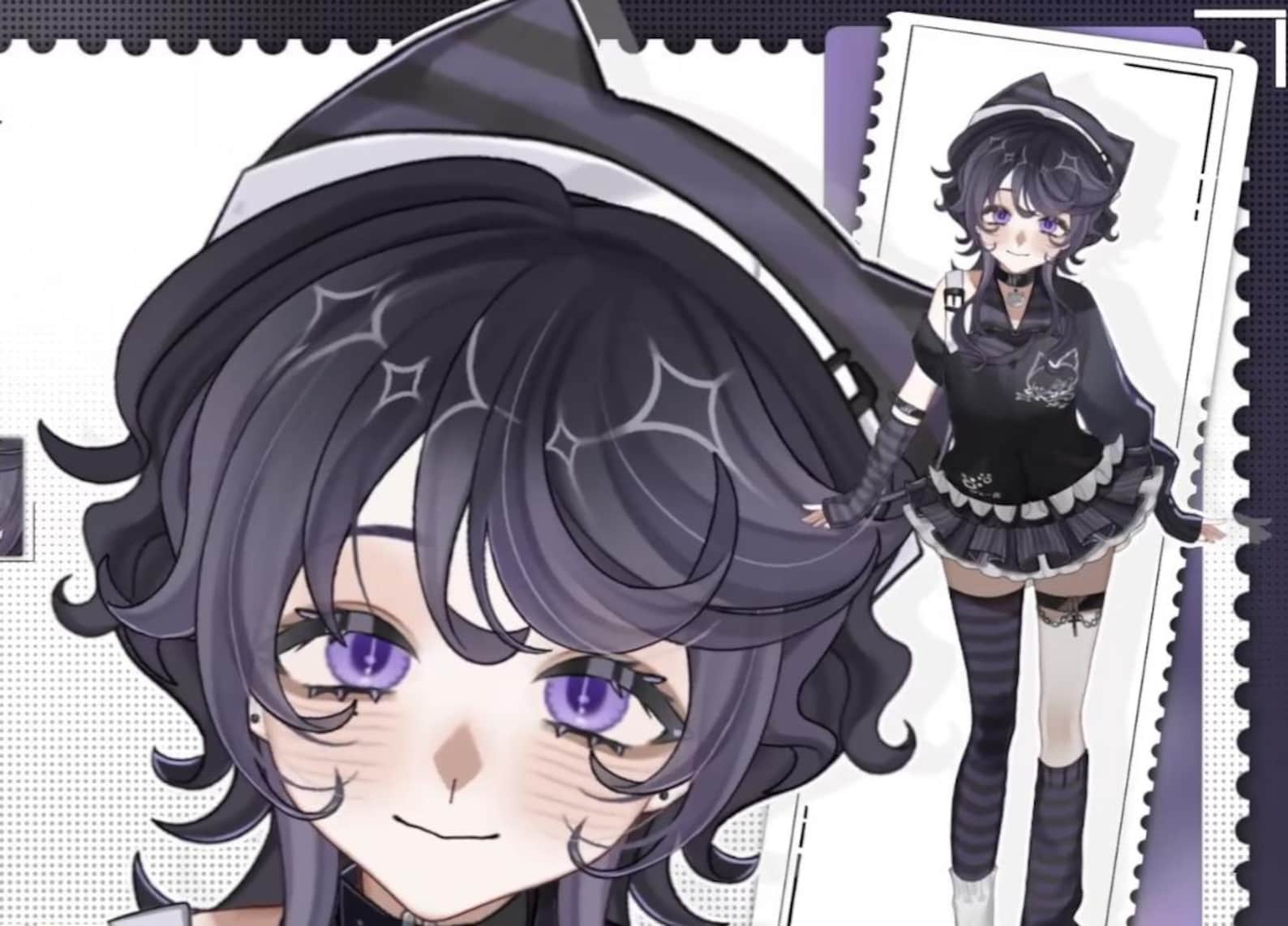 Mari Fujiki Live2d Vtuber Model – Gothic Rocker, Full Body Rig - Etsy UK