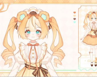 Modelo de Vtuber Osito de Galleta – Totalmente equipado, listo para transmitir