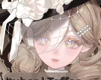 Toffee – Premade Female VTuber Model | Victorian Gothic VTuber Avatar | Ready to Use | Full Body | 22 Toggles