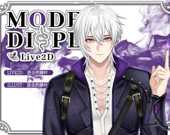 Modelo de Vtuber Noctis Bat Mage Live2D - Listo para transmitir