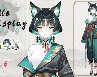 Modelo Vtuber HuLing Foxbell Live2D / Lista para transmitir