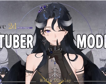Nyra – Live2D VTuber Model | Commercial Use | Ready to Use | Full Body | Gothic Style