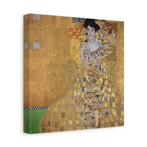 Gustav Klimt's 1907 Iconic Portrait, Adele Bloch-Bauer I - Matte Canvas, Stretched, 1.25