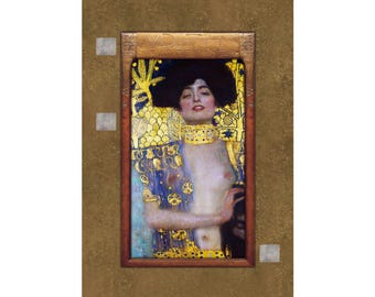 Gustav Klimt - Judith & The Head of Holofernes - Artistic Matte Vertical Posters - Elegant Wall Decor