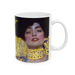Gustav Klimt - Judith and The Head of Holofernes - Artistic Ceramic Mug - 11oz and 15oz - Perfect for Coffee Lovers and Art Enthusiasts