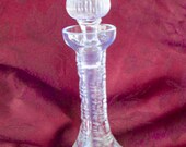 Rare Vintage Goebel Cut Crystal Decanter with Stopper Signed