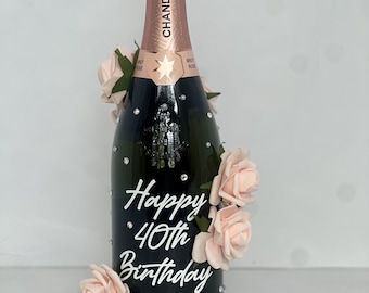 Aangepast champagnecadeau - verjaardag - bruiloft - aan je denken - gepersonaliseerde cadeaus - SweetMsg1