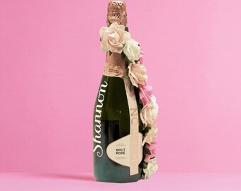 Aangepaste champagnecadeaus - bruidsmeisje - verjaardag - woondecoratie - cadeaus voor haar - bruiloft