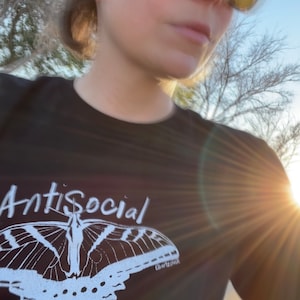 Antisocial Butterfly | antisocial butterfly shirt | introvert | antisocial tshirt