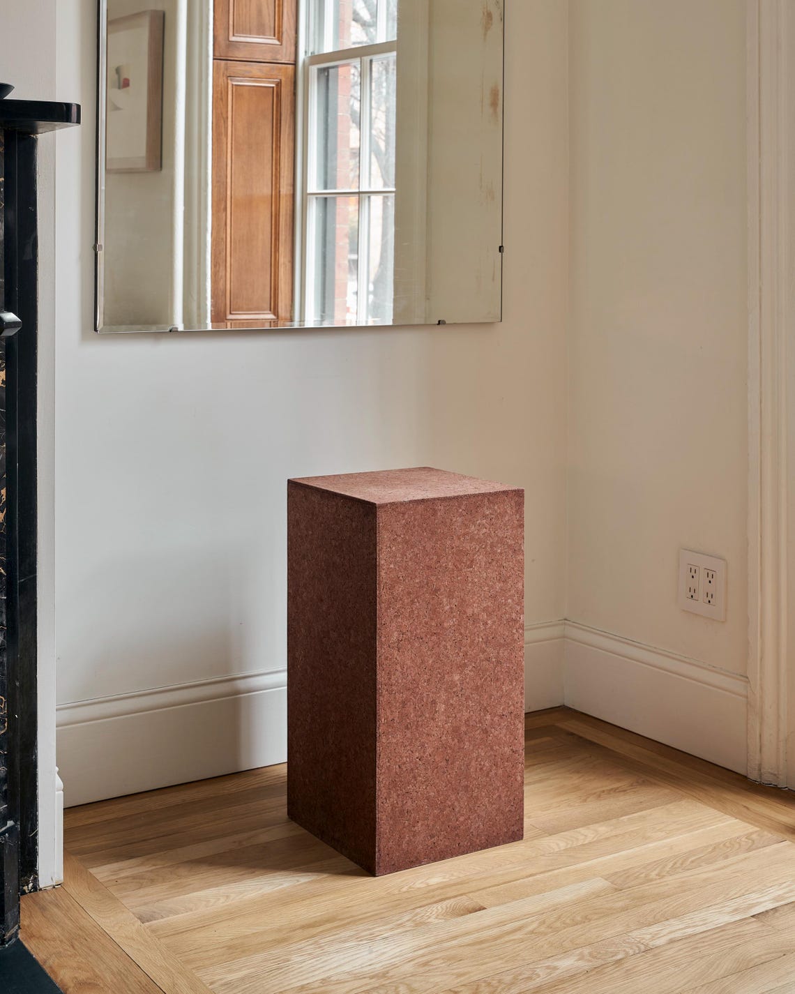 Image showcasing Minimalist Cork Side Table: Modern Eco-friendly Accent Table - Etsy