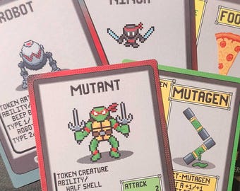 TMNT Token Pack - Game Tokens Color - Magic The Gathering