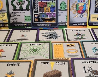 Game Tokens Color Wave Four - 18 different tokens -  Magic The Gathering