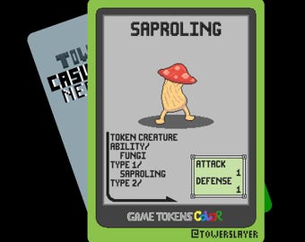 5 Saproling Tokens - Game Tokens Color - Magic The Gathering