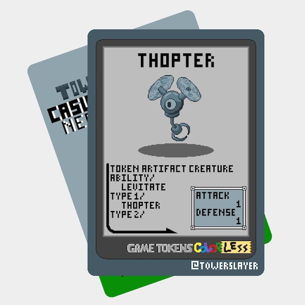 5 Thopter Tokens - Game Tokens Color - Magic The Gathering