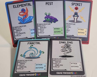 Strixhaven Token Pack - Game Tokens Color - Magic The Gathering