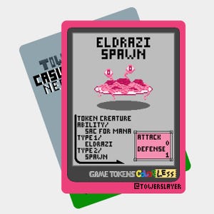 5 Eldrazi Spawn Tokens - Game Tokens Color - Magic The Gathering